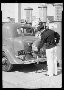 Correct & incorrect methods of service to cars, Southern California, 1935