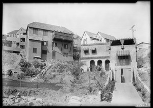 Houses on hillsides - 2595, Southern California, 1924