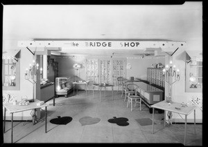 Bridge room & groups, Los Angeles, CA, 1930