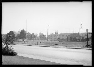 Curbing & buildings, etc., Southern California, 1932