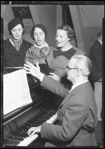 Rehearsal publicity, Southern California, 1934