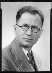 Portrait of Mr. E. Clay, Southern California, 1935