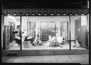 Congoleum rug windows, Broadway Department Store, Los Angeles, CA, 1925