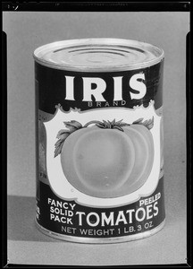 Iris cans, Southern California, 1940