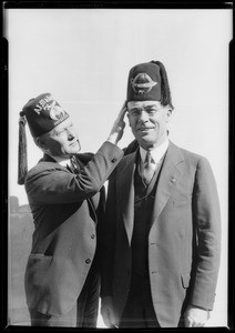 Potentate Gillette & Mayor Cryer, Los Angeles, CA, 1928