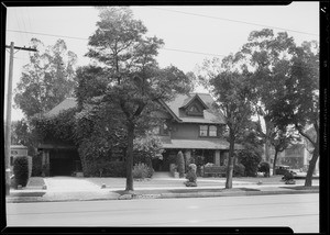 Exterior views of mortuary parlors, Southern California, 1932