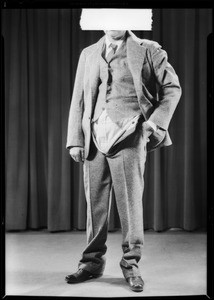 Mr. Harrison & ill-fitting suit, Southern California, 1931