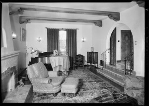 Interiors at 1444 Portia Street, Los Angeles, CA, 1931