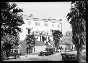 Crowd at 140 North New Hampshire Avenue, Los Angeles, CA, 1925