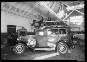 Dodge sedan, Pelton Motor Co., owners, Pacific Indemnity, Southern California, 1931