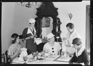 Ladies testing Miracle Whip dressing, Southern California, 1933