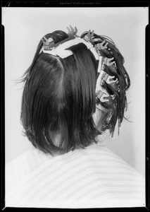 Hair dressing, Southern California, 1934