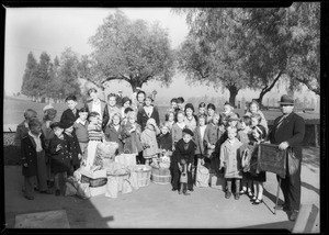 Christmas kids, Breakfast club, Southern California, 1932