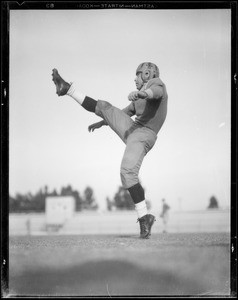 Football and Signal truck, Southern California, 1934