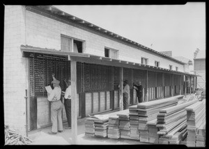 Pacific Ready Cut mill blackboard, Southern California, 1925
