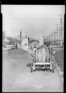 Truck with cement mixer on rear, assured John J. Bibb, Glendale, CA, 1933