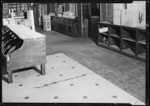 Floor condition, Ralph's Grocery, 635 South Spring Street, Los Angeles, CA, 1933