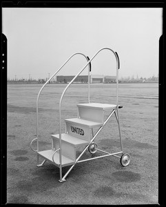 Western Air Express portable steps, Burbank, CA, 1940