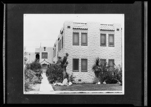 Apartment building, Southern California, 1931