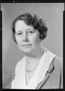 Miss Thompson, Woodbury Business College, Southern California, 1933