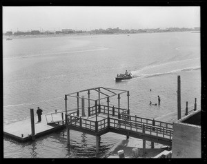 Boats, etc. at Lido Isle, Newport Beach, CA, 1928