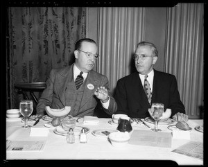 Mr. Titus at ad club luncheon, Southern California, 1940