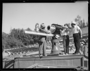 New rifle spot at Bowl, 2301 North Highland Avenue, Los Angeles, CA, 1934