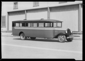 School bus #6, Southern California, 1931