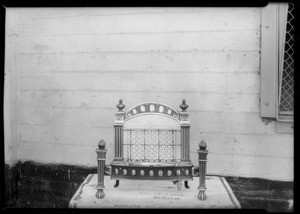 Radiant gas heater, Southern California, 1928