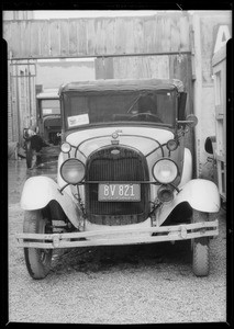 Ford delivery, La Brea Plumbing Vs. Melville, Southern California, 1933