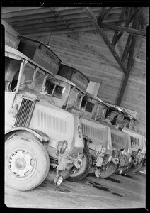 Trucking, Pacific Highway Transport Co. at Everett, WA, 1932