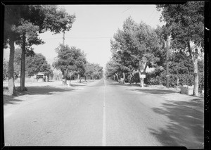 Scene of accident - East Foothill Boulevard & North Loraine Avenue, Glendora, CA, 1934