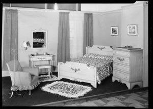 Bedroom set-up, May Co., Southern California, 1931