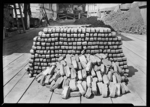 Coke & briquettes at Fernholtz Machine Co., 2053 East 38th Street, Vernon, CA, 1926
