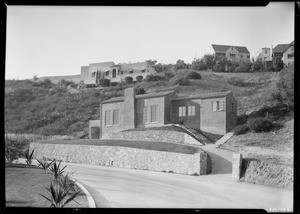 Houses on hillsides, Southern California, 1924