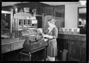 Hamilton Diamond Co. posting machine, 546 South Broadway, Los Angeles, CA, 1930