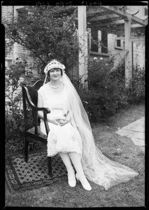 Mrs. Hommel wedding pictures, Southern California, 1925