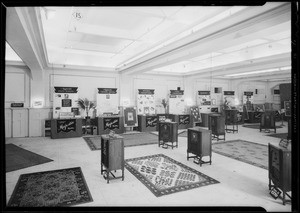 Display of new models for dealers, Southern California, 1930