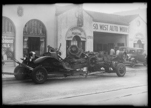 Truck & trailer fire, 1710 South Flower Street, Los Angeles, CA, 1933