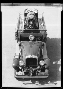 County Forestry Department's fire truck, Southern California, 1934