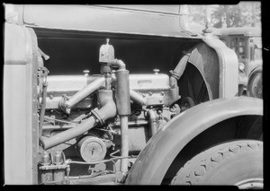 Showing installation on Los Angeles Railway buses, Doering gassing eliminator, Southern California, 1931