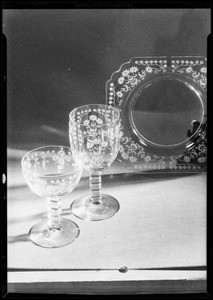 Glassware, Southern California, 1931