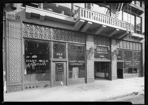 Scroll work on Gray Co. Building, Southern California, 1927