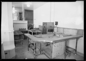 Kitchen fixtures in restaurants, Southern California, 1925