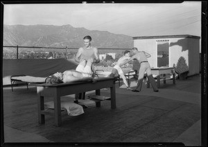 Roof of Maryland Hotel, Pasadena, CA, 1931