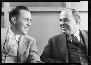 Mr. Thomas and Mr. Nicholls, Pacific Airmotive Corporation, Southern California, 1933