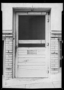 Stairway & entrance at Regent apartments, 2401 West 6th Street, Los Angeles, CA, 1934