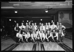 Swett-Crawford bowling teams, Southern California, 1930