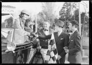 Dorothy Burgess & Packard car, Southern California, 1932