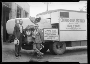 Diesel cross country trucks, Southern California, 1931